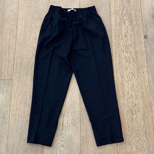 Everlane Women's Cropped Navy Wool Trousers, Size 4